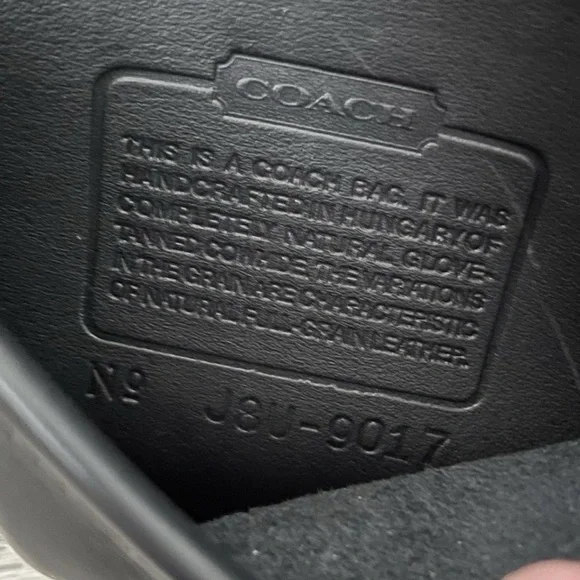 EUC Vtg Coach Black Leather Abbie Small Crossbody Bag J8U-9017 No Hang Tag - Picture 13 of 15